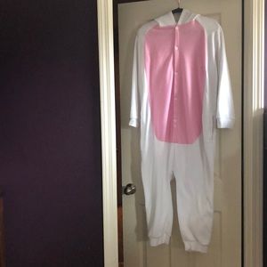 Headed goat onesie with pockets and tail